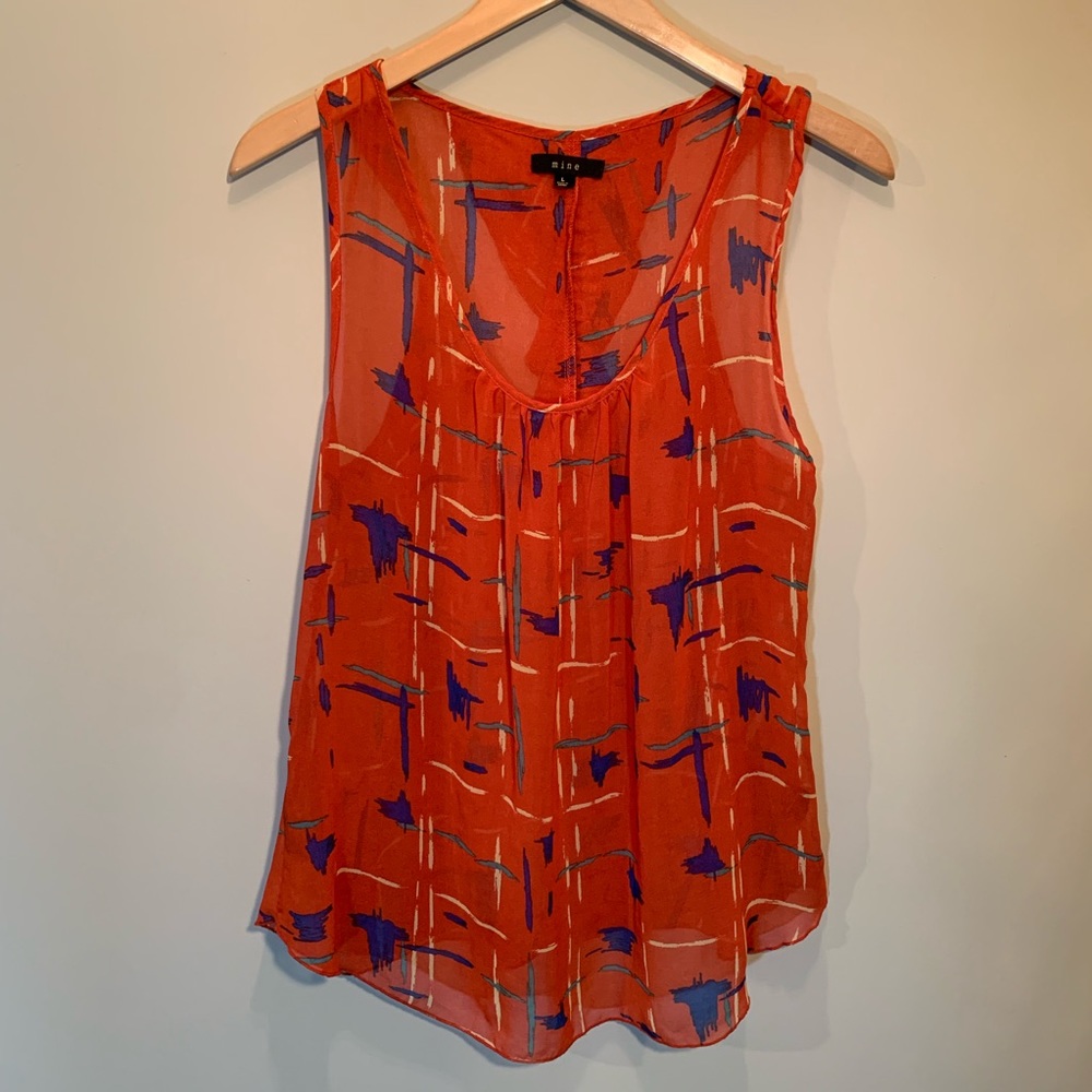 Mine Brand Sheer Flowy Tank